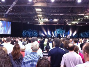 Anthony Robbins on stage - National Achievers Congress 2011 - London